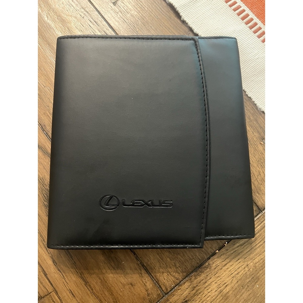 Lexus OEM Genuine Owner's Manual Leather Case Bag Paperwork Storage Pouch